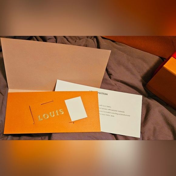 Authentic Louis Vuitton Gift Box Magnetic Ribbon Shopping Bag Storage Travel Set - Picture 10 of 16